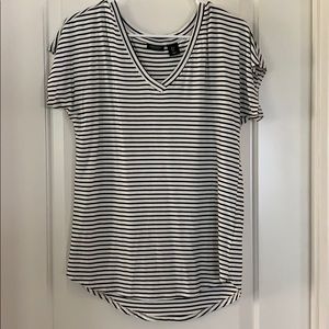 Black and white Jones & Co top